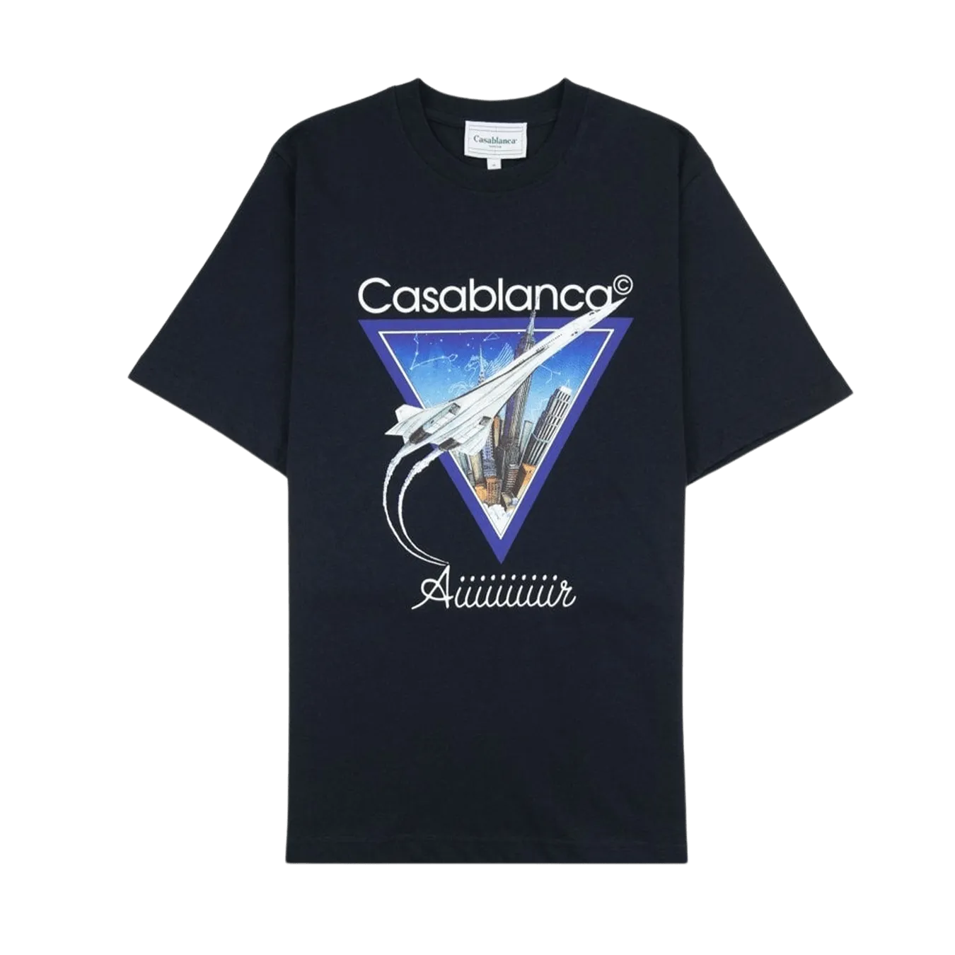 Casablanca 'Aiiiiiir' Printed T Shirt 'Navy'