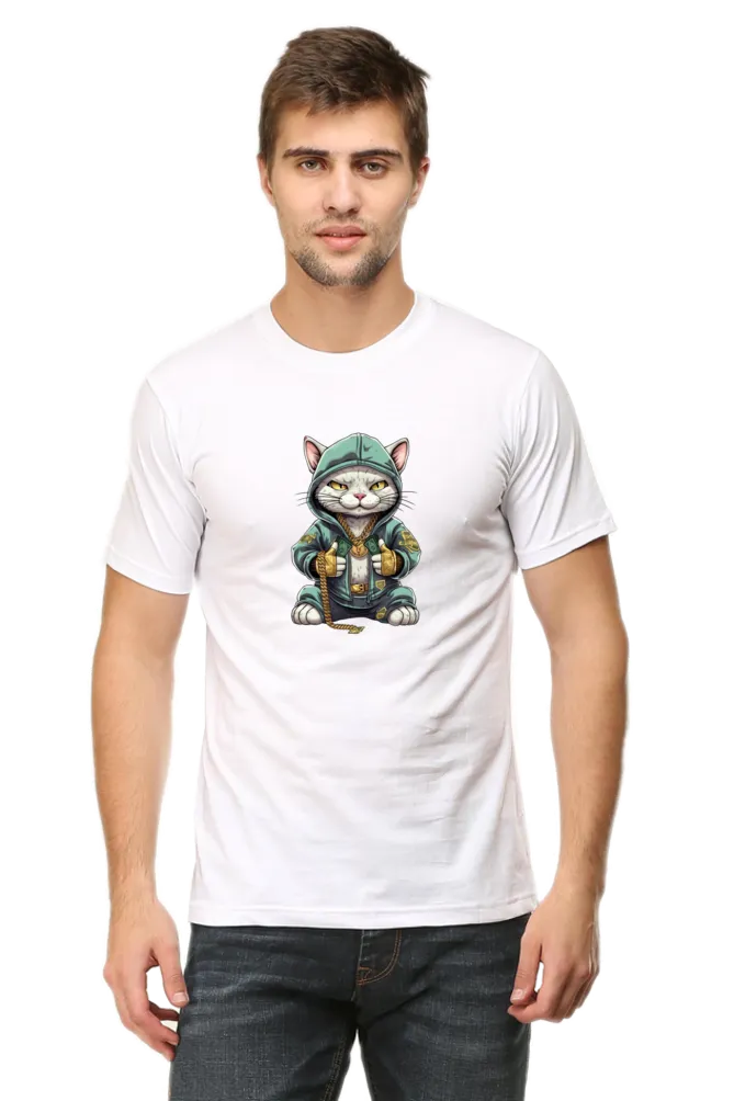 Cool Cat Printed T-shirt for men