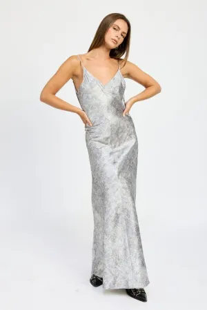 Crushed Velvet Maxi Dress