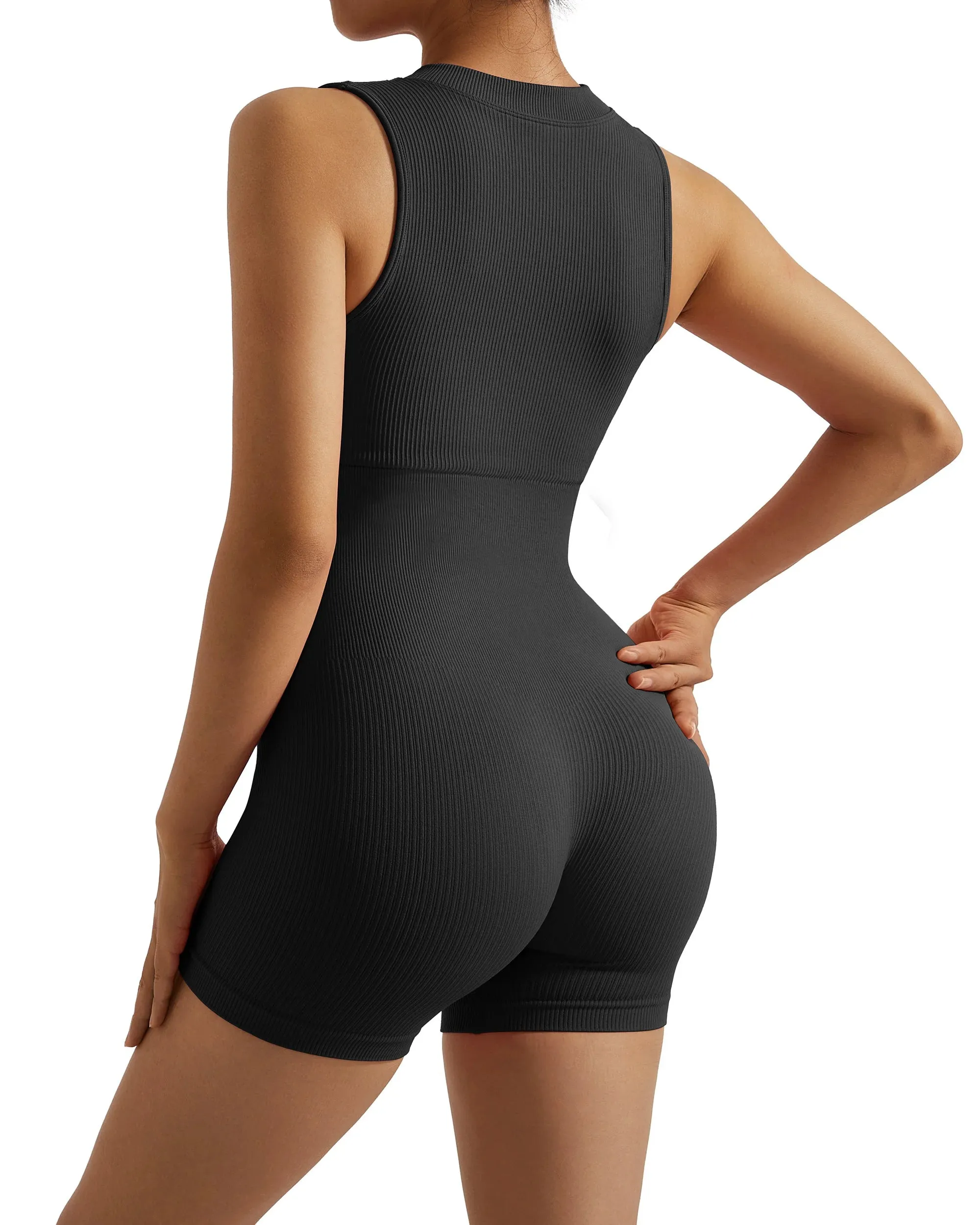 Effortless Chill Zip Up One Piece Jumpsuit