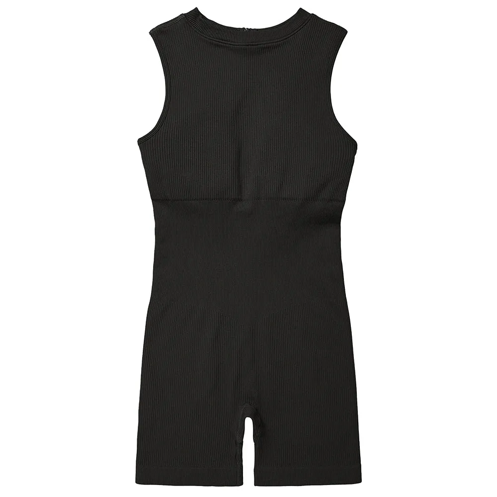 Effortless Chill Zip Up One Piece Jumpsuit