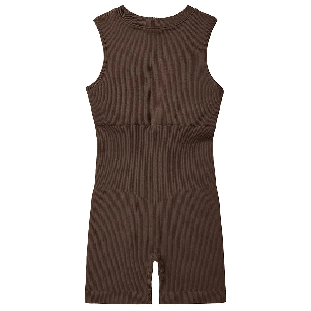 Effortless Chill Zip Up One Piece Jumpsuit