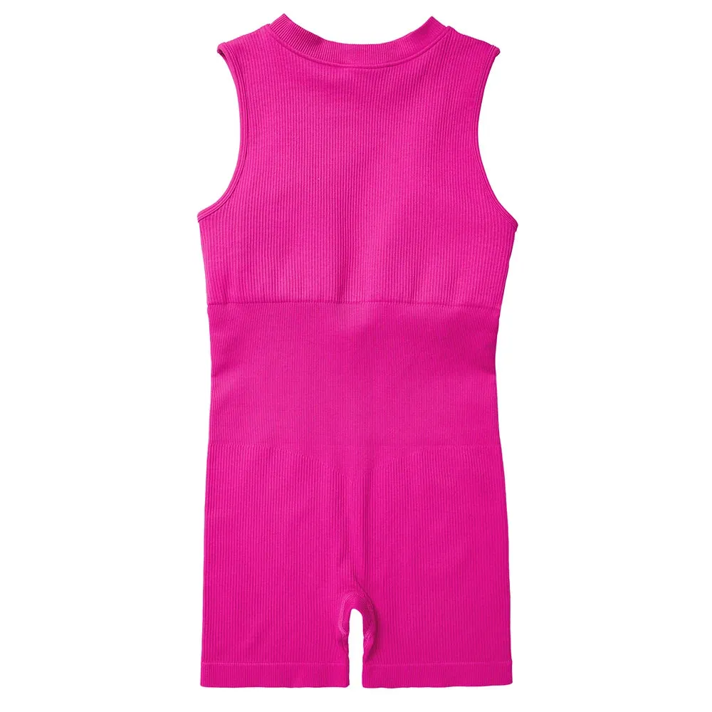 Effortless Chill Zip Up One Piece Jumpsuit