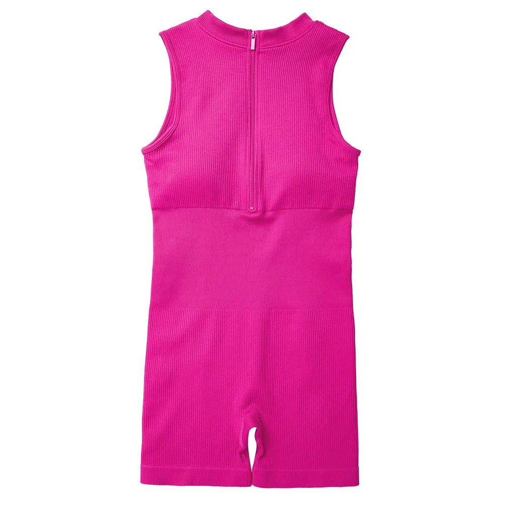 Effortless Chill Zip Up One Piece Jumpsuit