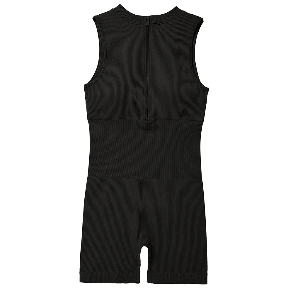 Effortless Chill Zip Up One Piece Jumpsuit