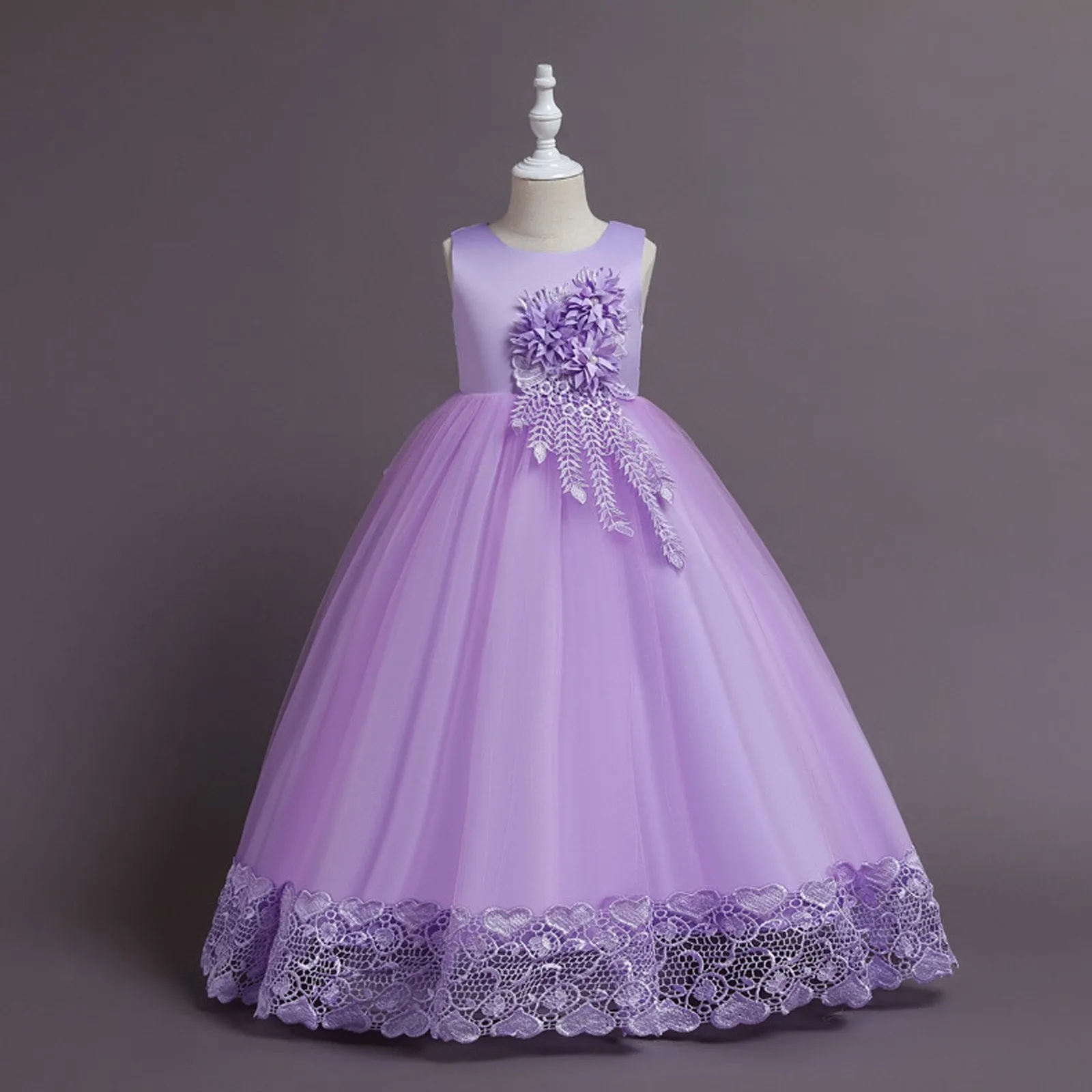 Flower Girls Fashion Tutu Dress Elegent Wedding Pageant Formal Princess Dresses