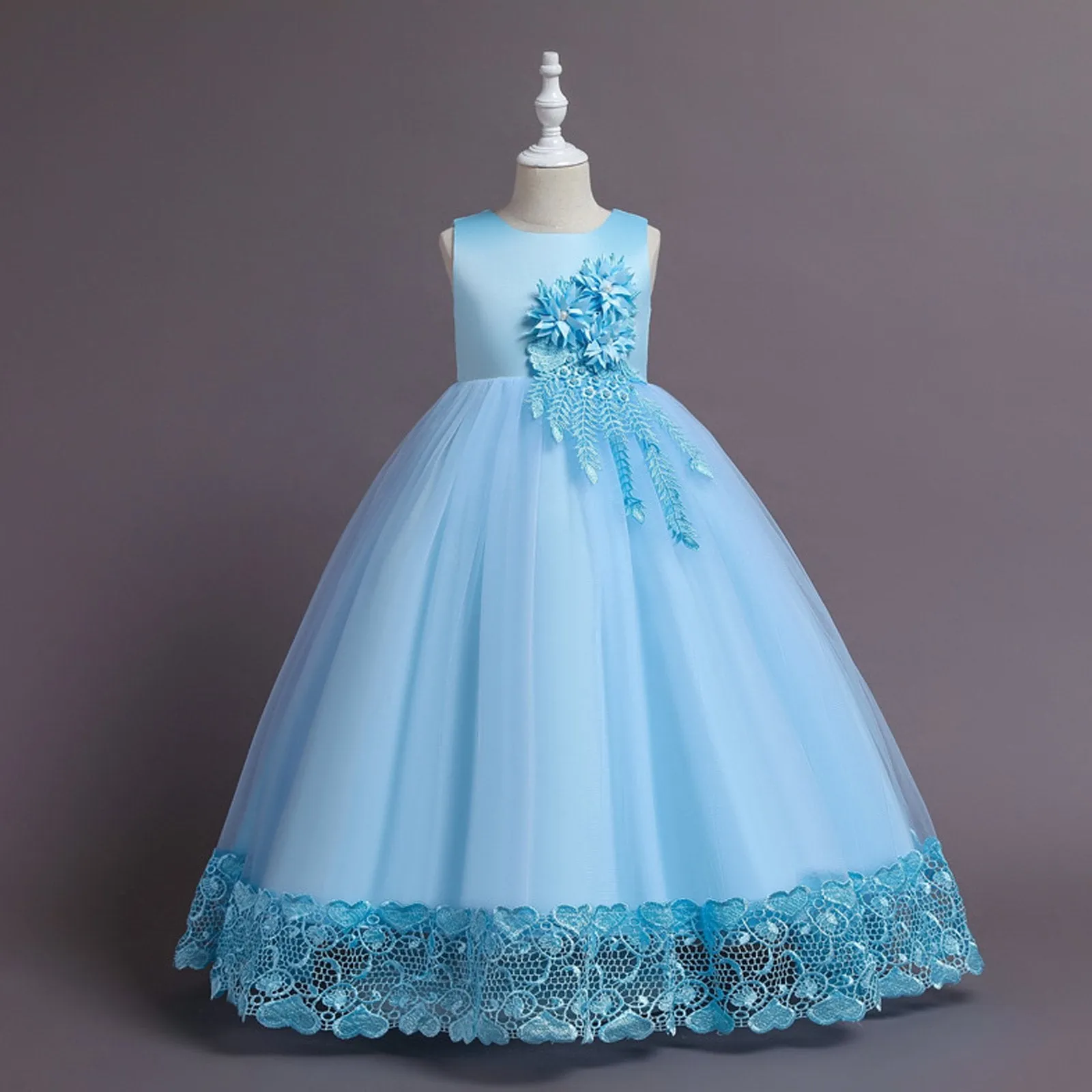 Flower Girls Fashion Tutu Dress Elegent Wedding Pageant Formal Princess Dresses