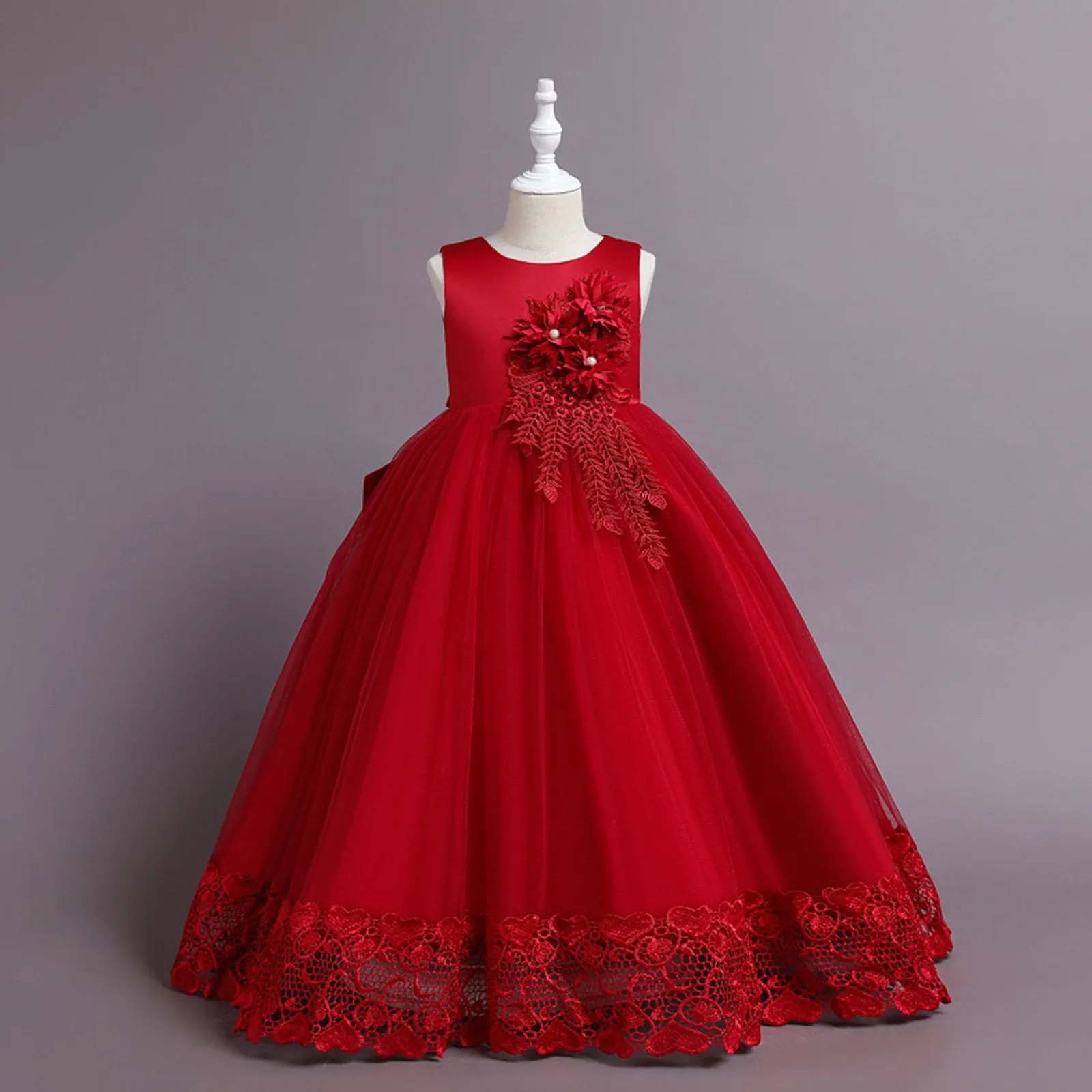 Flower Girls Fashion Tutu Dress Elegent Wedding Pageant Formal Princess Dresses