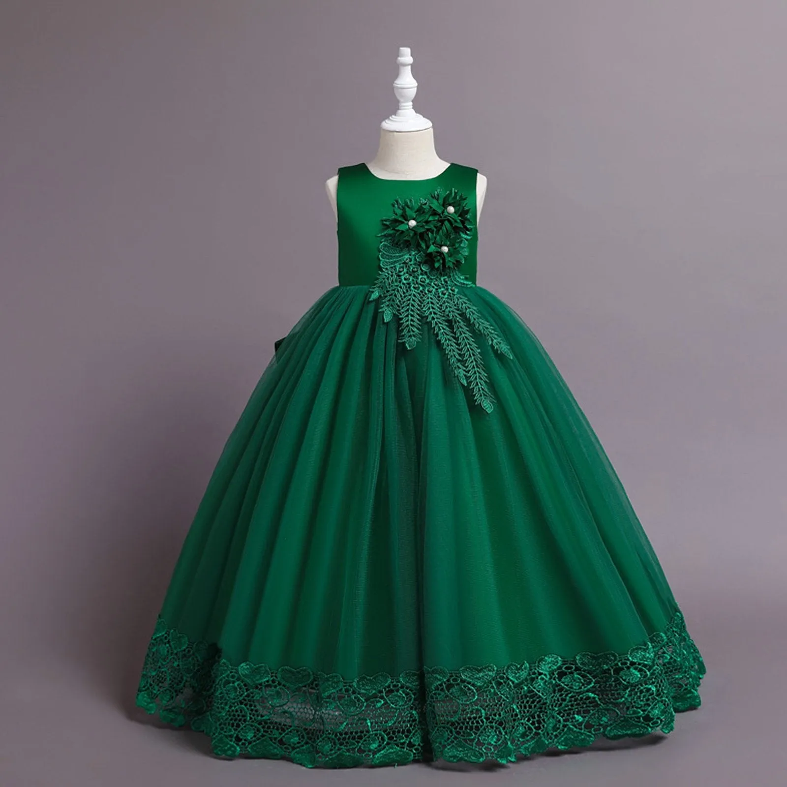 Flower Girls Fashion Tutu Dress Elegent Wedding Pageant Formal Princess Dresses