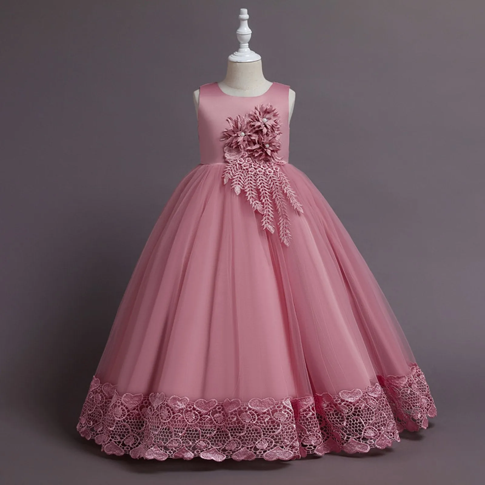 Flower Girls Fashion Tutu Dress Elegent Wedding Pageant Formal Princess Dresses