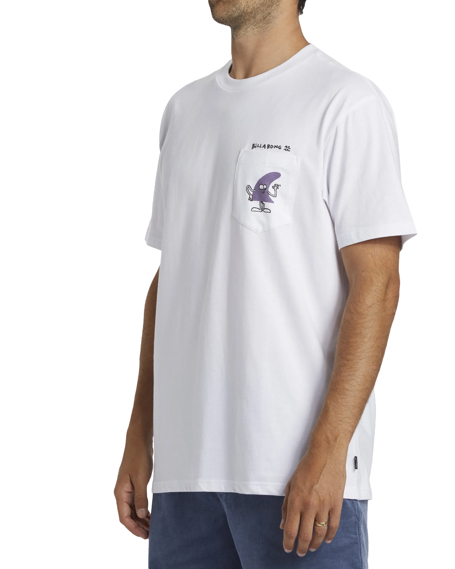 Funghi Pocket T-Shirt in White