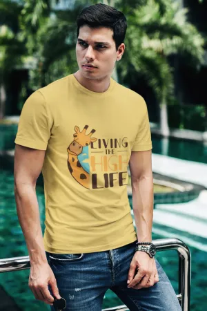 Funny Giraffe Printed T-shirt for men