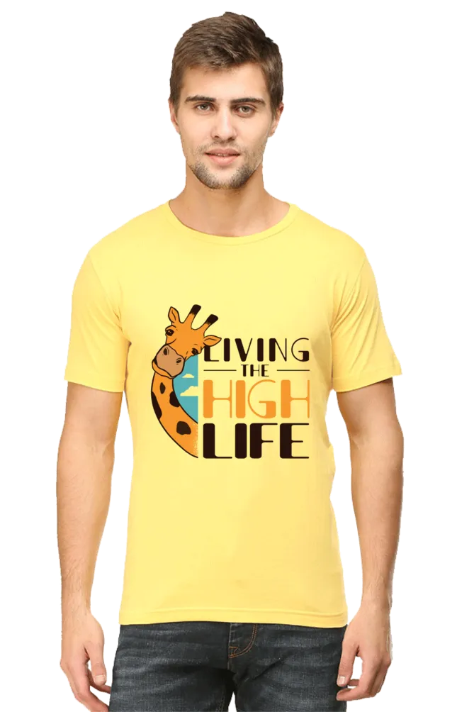 Funny Giraffe Printed T-shirt for men