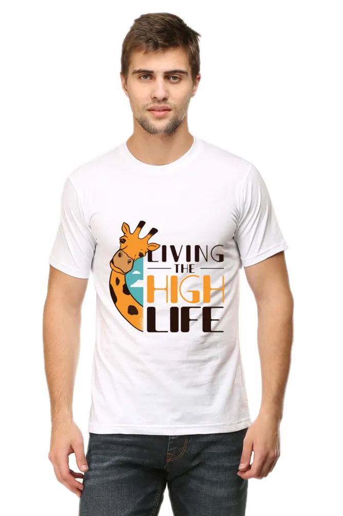 Funny Giraffe Printed T-shirt for men
