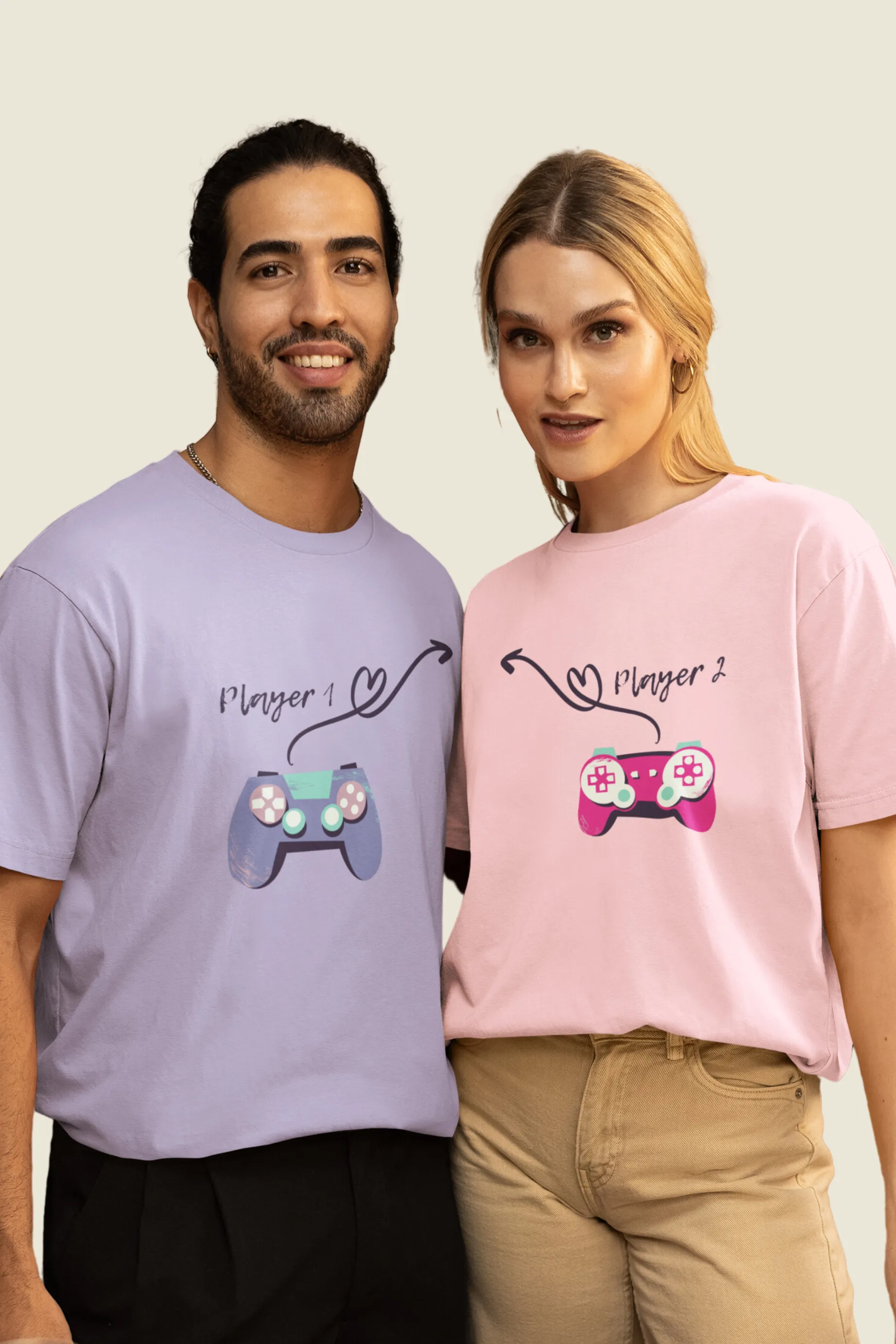 Game Player Couple T Shirt