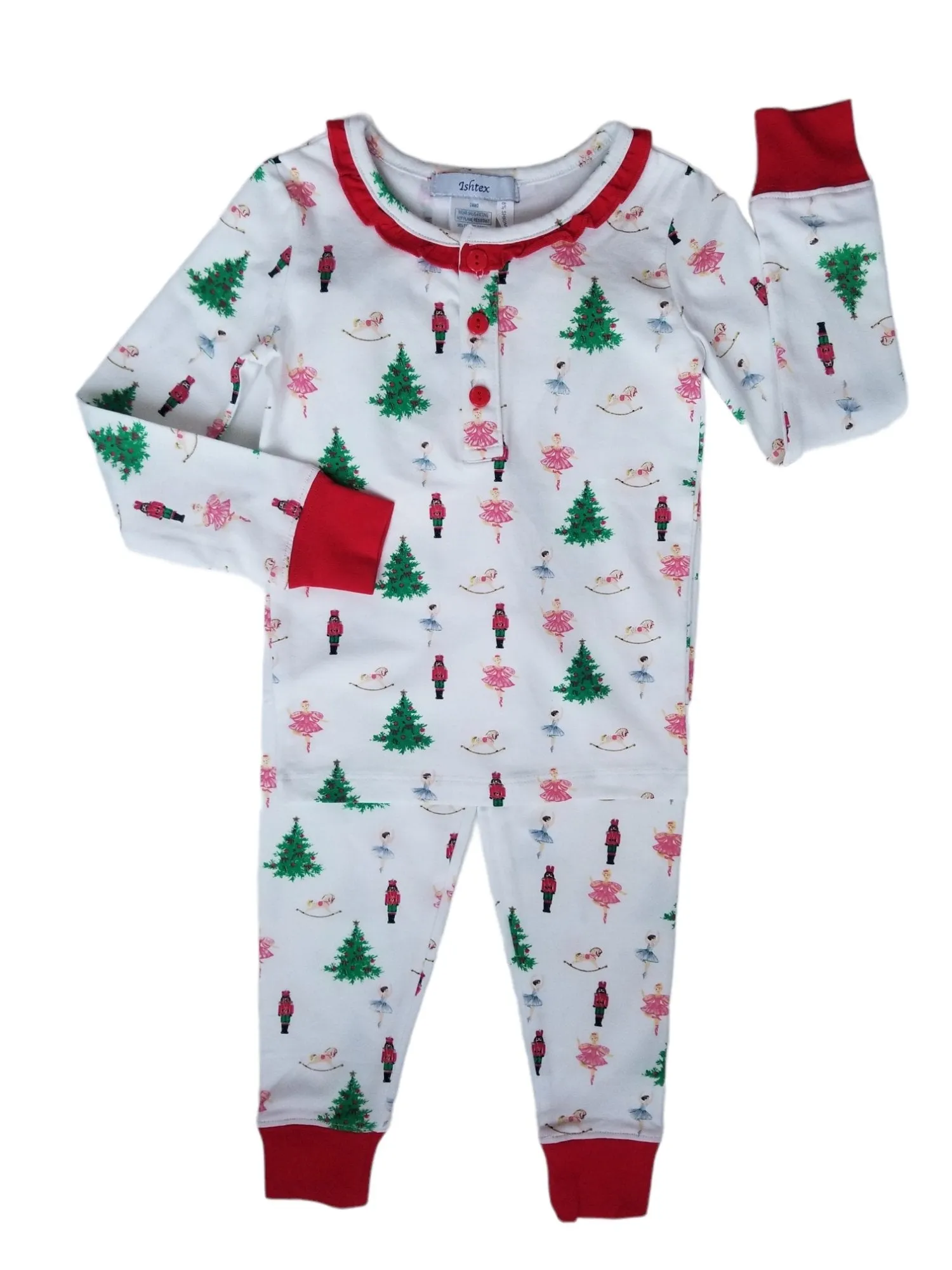 Ishtex Girls Nutcracker Pajama 2PC Set