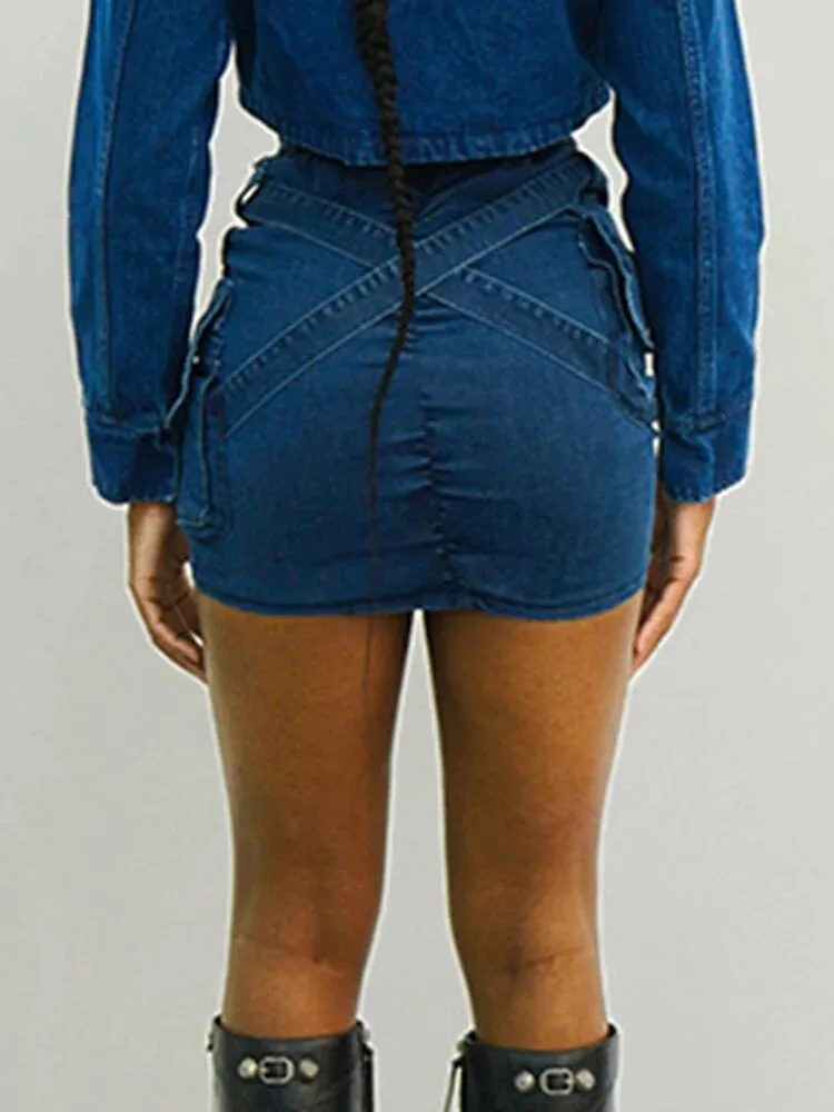 Kira Denim Mini Skirt