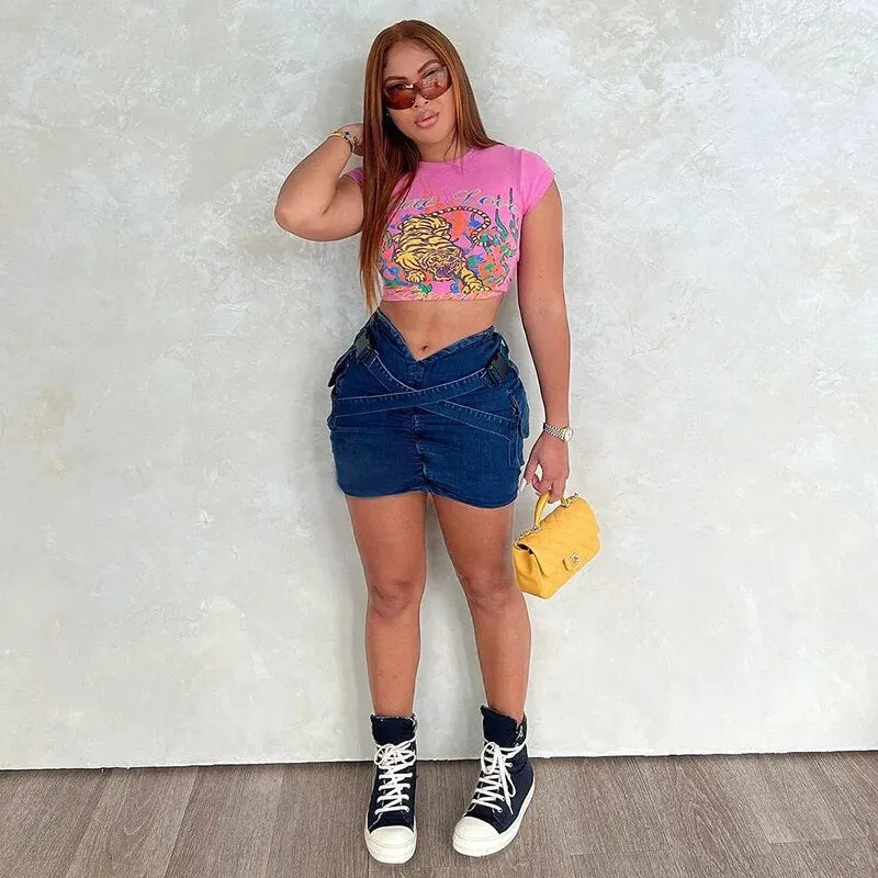 Kira Denim Mini Skirt