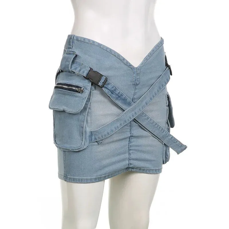 Kira Denim Mini Skirt