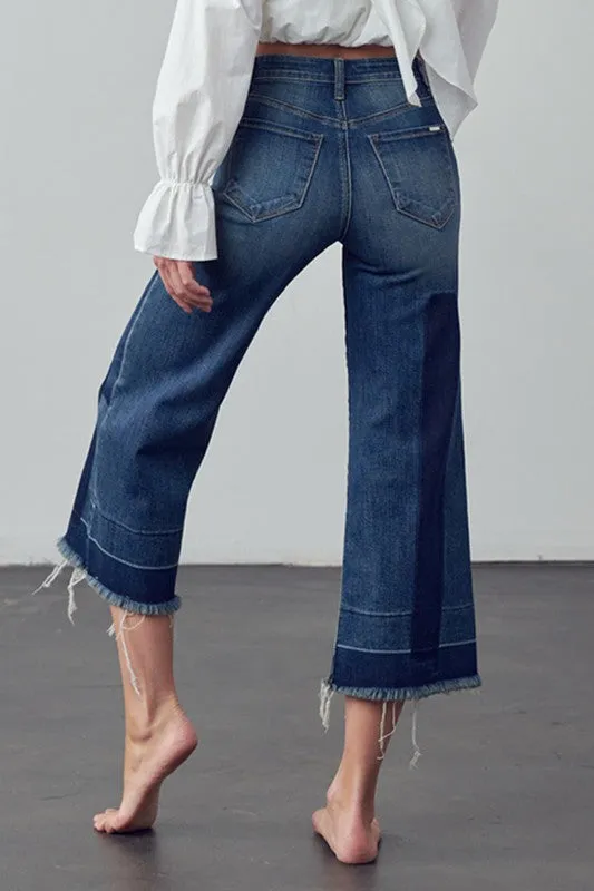 Mid Rise Crop Flare Jeans -online exclusive