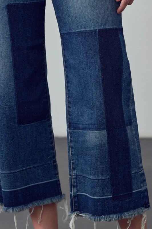 Mid Rise Crop Flare Jeans -online exclusive