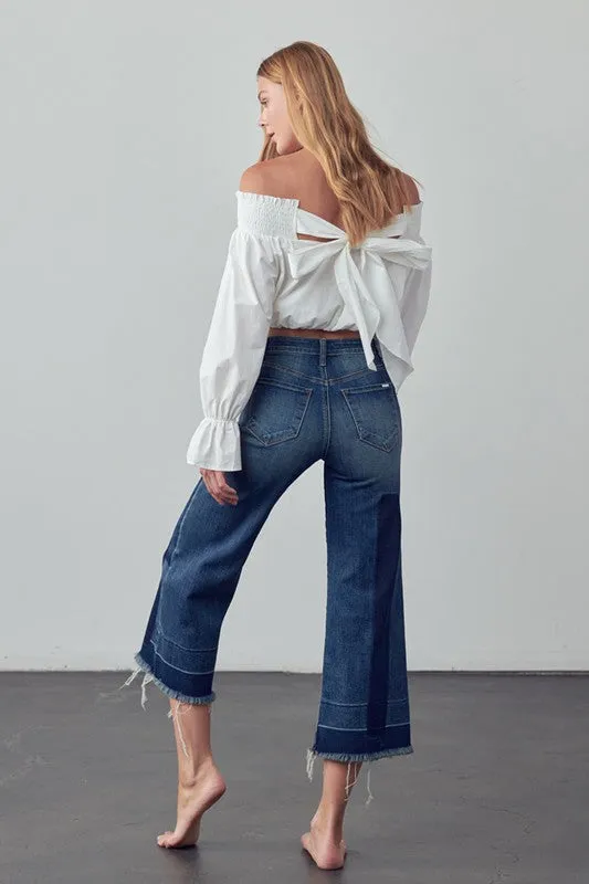 Mid Rise Crop Flare Jeans -online exclusive