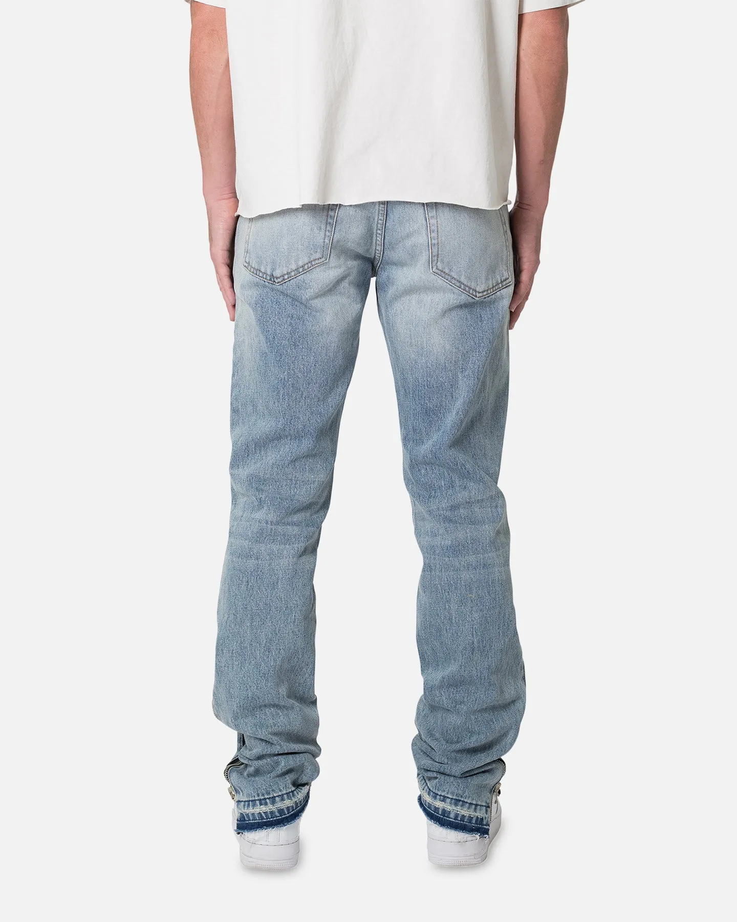 MNML D558 Straight Stripe Denim Jeans Blue