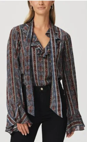 Napoli Blouse Calico Blue Multi