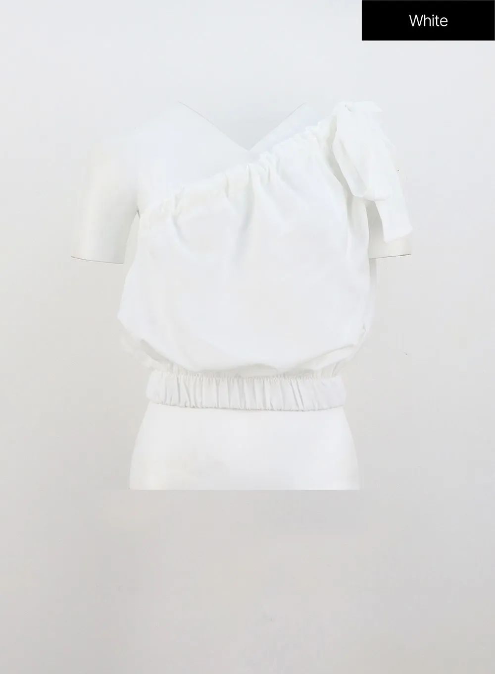 Off-Shoulder Ribbon Blouse IU326