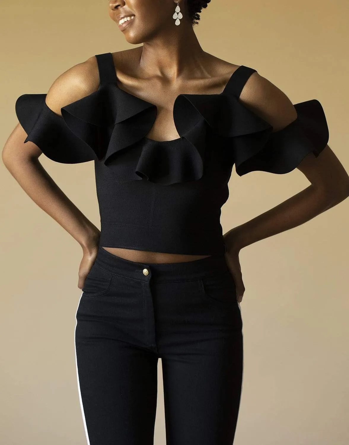 Off Shoulder Ruffle Top