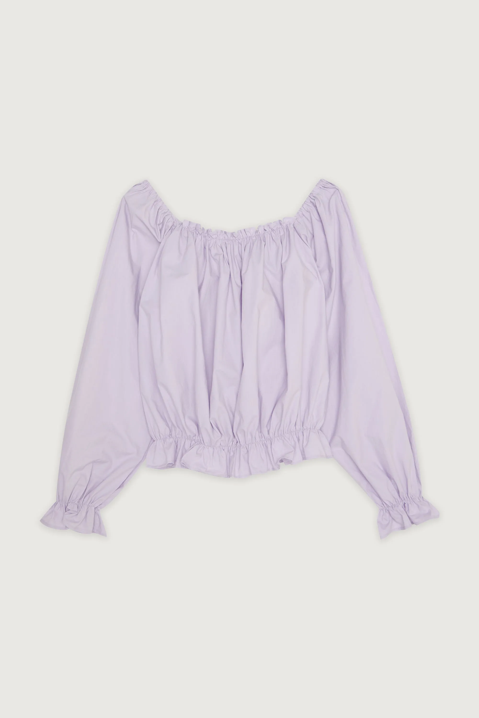 OFF SHOULDER RUFFLED TOP