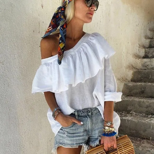 Off Shoulder Ruffled top