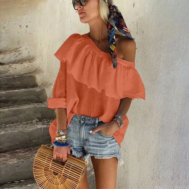 Off Shoulder Ruffled top
