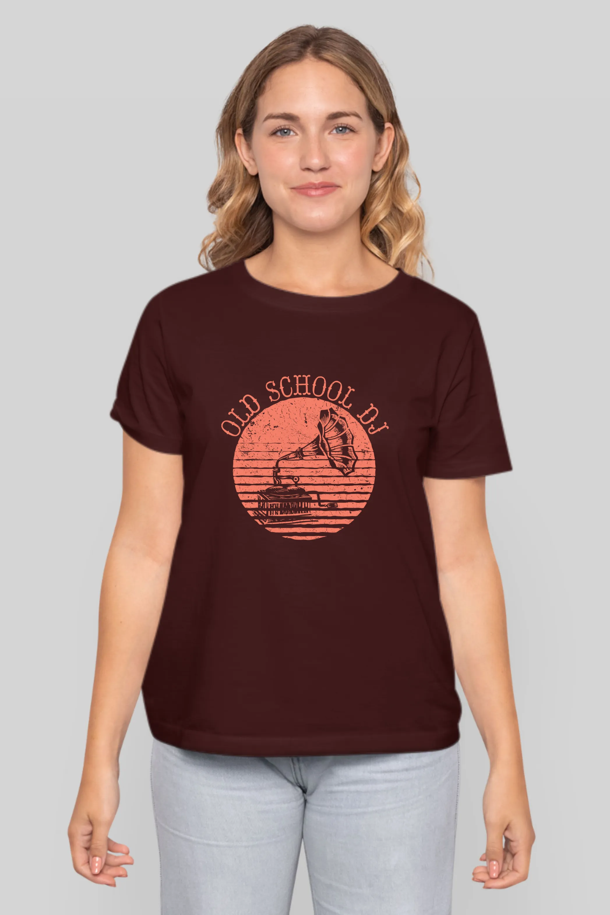 Old School Dj Printed T-shirt for women