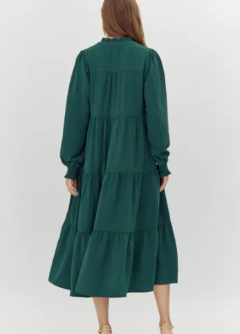 Sadie Hunter Green Maxi Dress