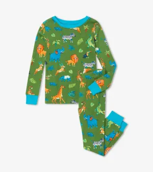 Safari Adventure Organic Cotton Boys Pajama Set | Hatley