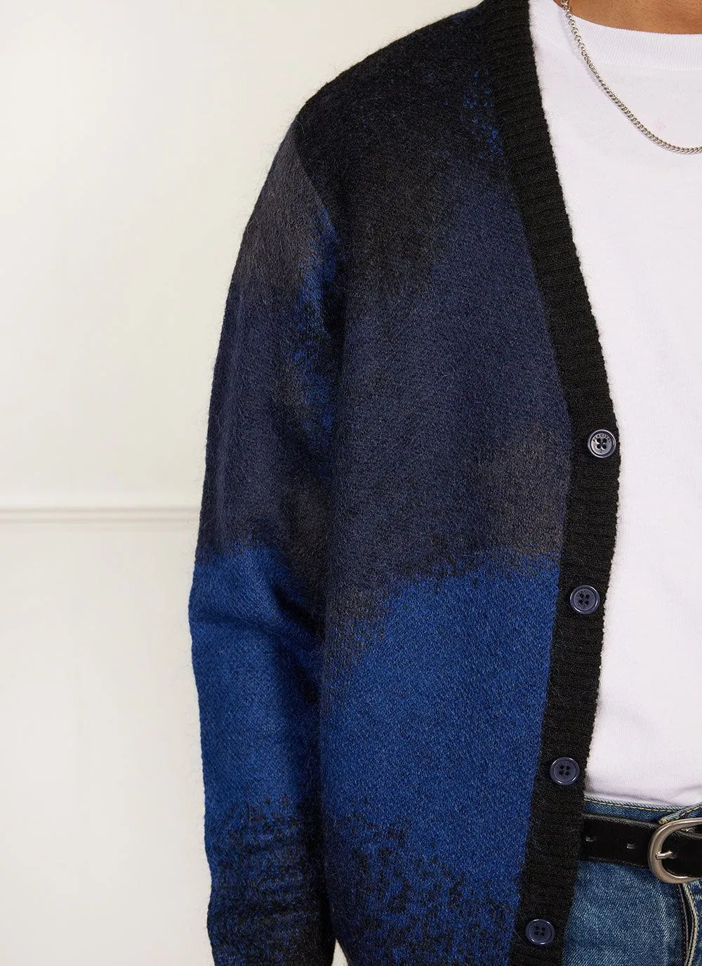 Saturn Dye Cardigan | Mohair | Navy