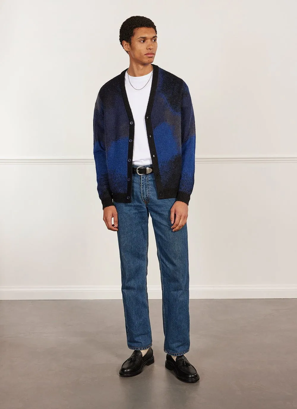 Saturn Dye Cardigan | Mohair | Navy