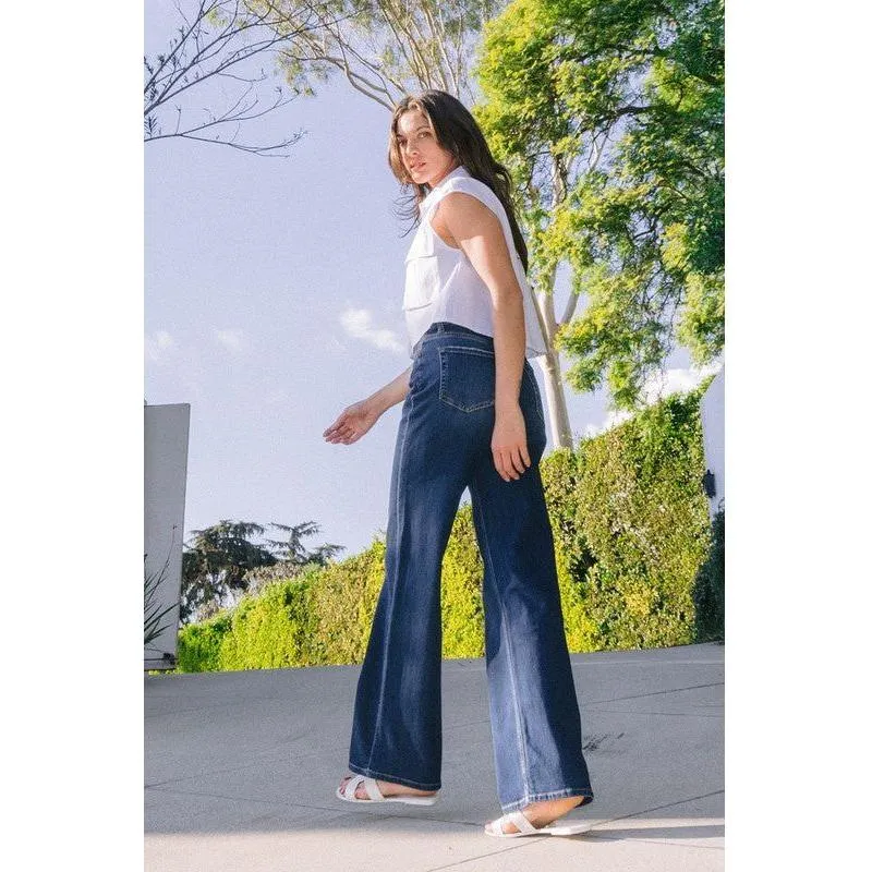 The High Rise Loose Fit Wide Leg Jeans
