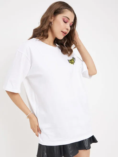 White Breeze Printed T-Shirt