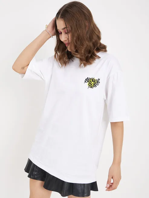 White Breeze Printed T-Shirt
