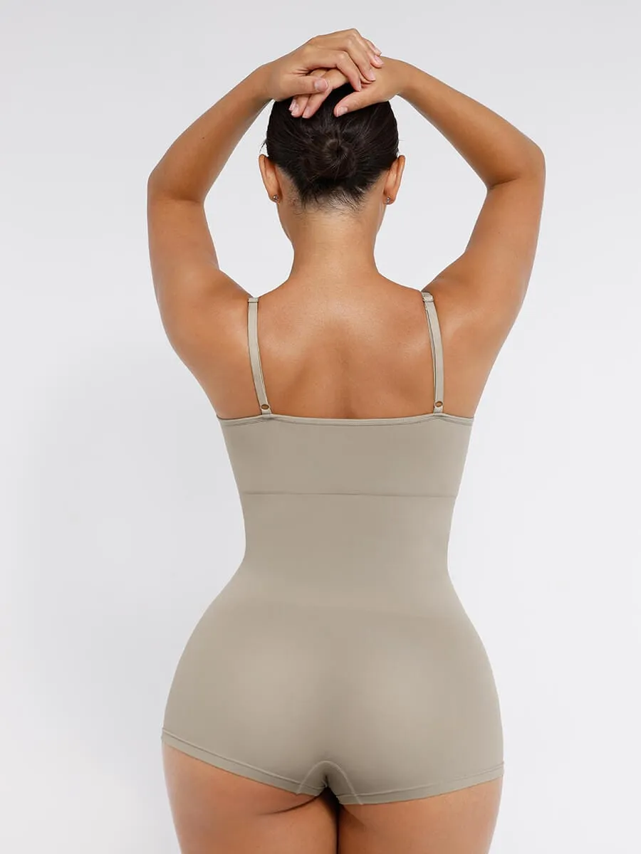 Wholesale Seamless Waist and Abdomen Shaping Shapewear Bodysuit with Adjustable Straps