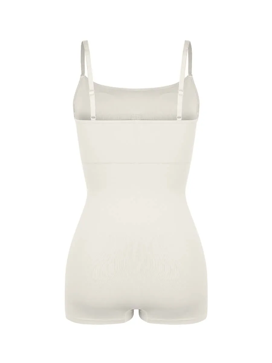 Wholesale Seamless Waist and Abdomen Shaping Shapewear Bodysuit with Adjustable Straps