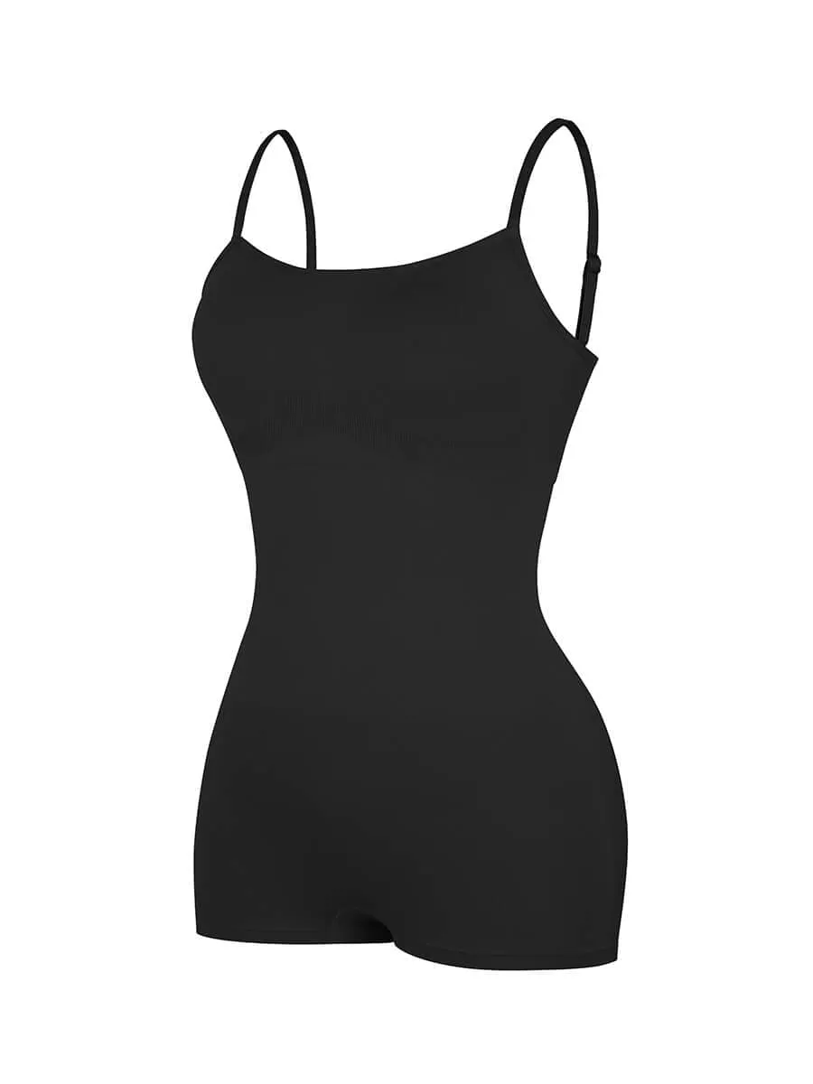 Wholesale Seamless Waist and Abdomen Shaping Shapewear Bodysuit with Adjustable Straps
