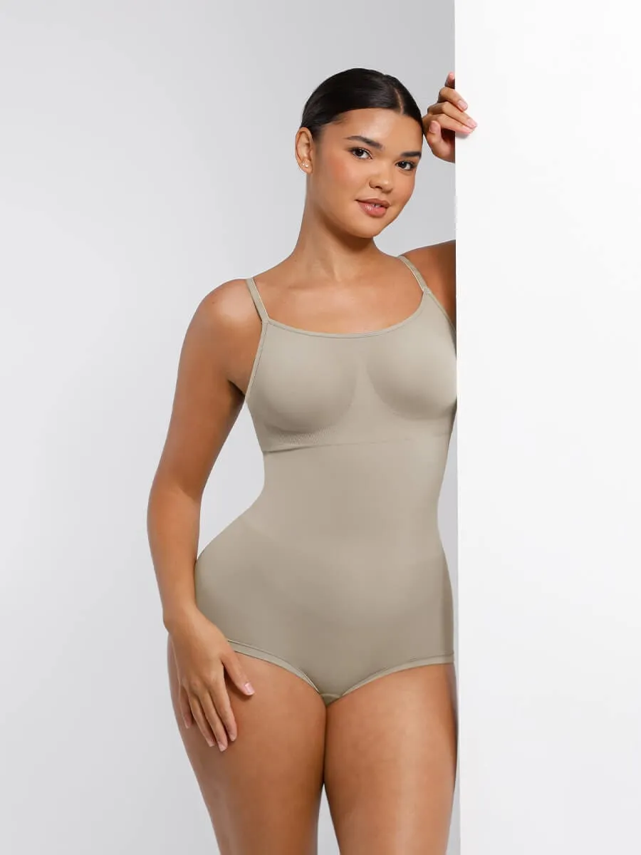 Wholesale Seamless Waist and Abdomen Shaping Shapewear Bodysuit with Adjustable Straps