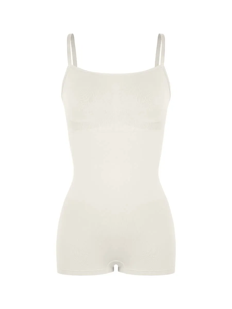 Wholesale Seamless Waist and Abdomen Shaping Shapewear Bodysuit with Adjustable Straps