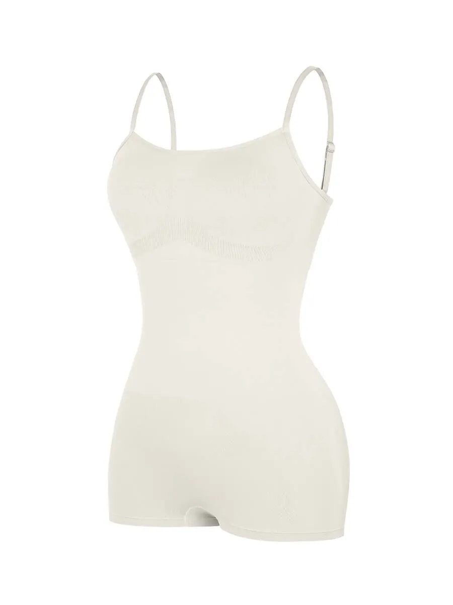 Wholesale Seamless Waist and Abdomen Shaping Shapewear Bodysuit with Adjustable Straps