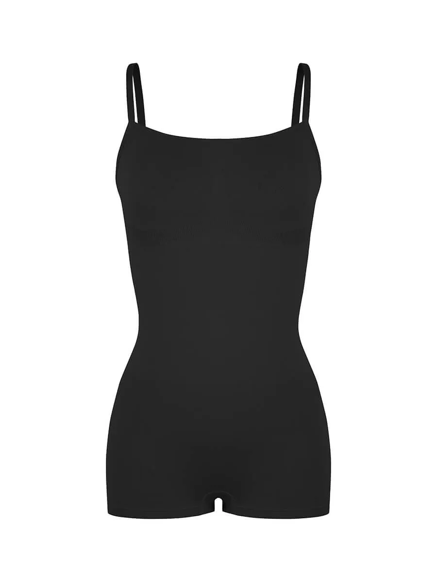 Wholesale Seamless Waist and Abdomen Shaping Shapewear Bodysuit with Adjustable Straps