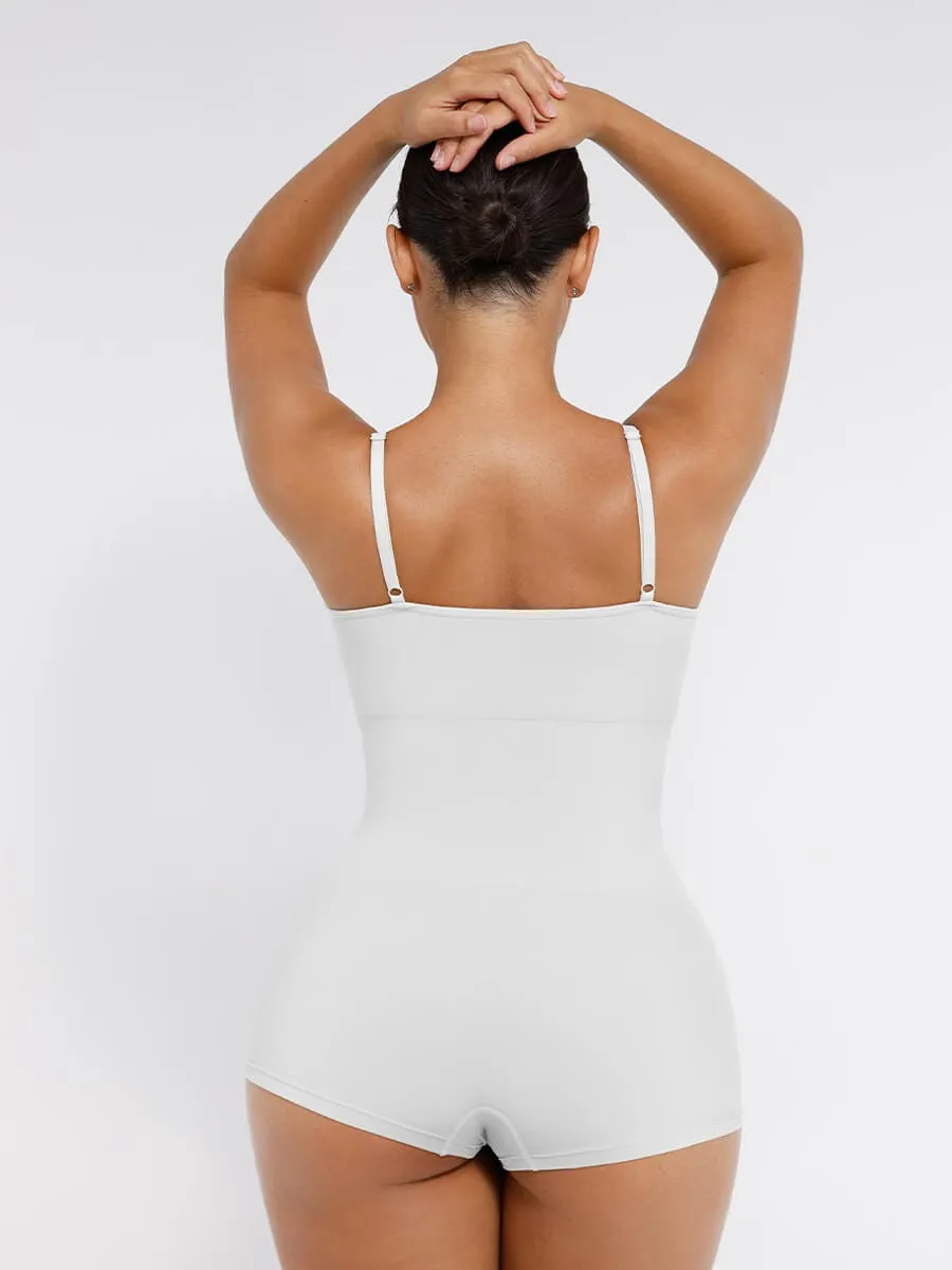 Wholesale Seamless Waist and Abdomen Shaping Shapewear Bodysuit with Adjustable Straps