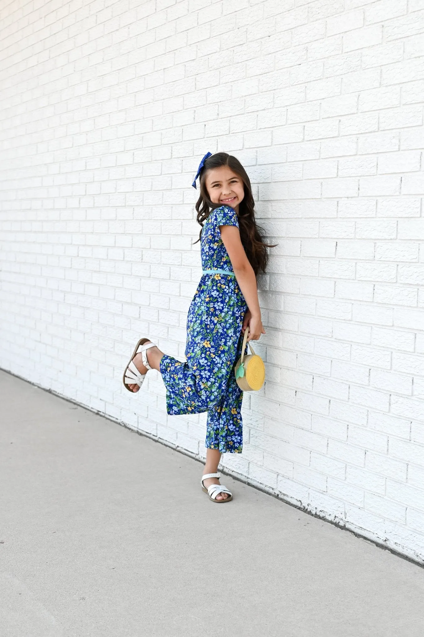 Wide Leg Romper in Wildflowers